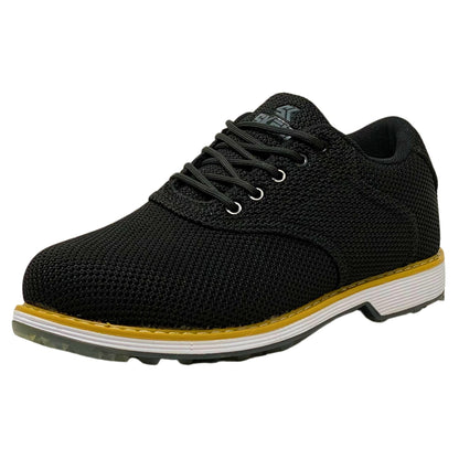 SKŌNI Men's Golf Shoe Waterproof- Black Saddle