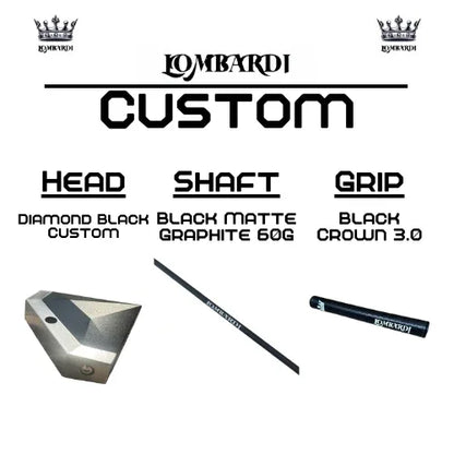 Lombardi Golf Custom Black Diamond Mallet Golf Putter - GOLF LEAGUE