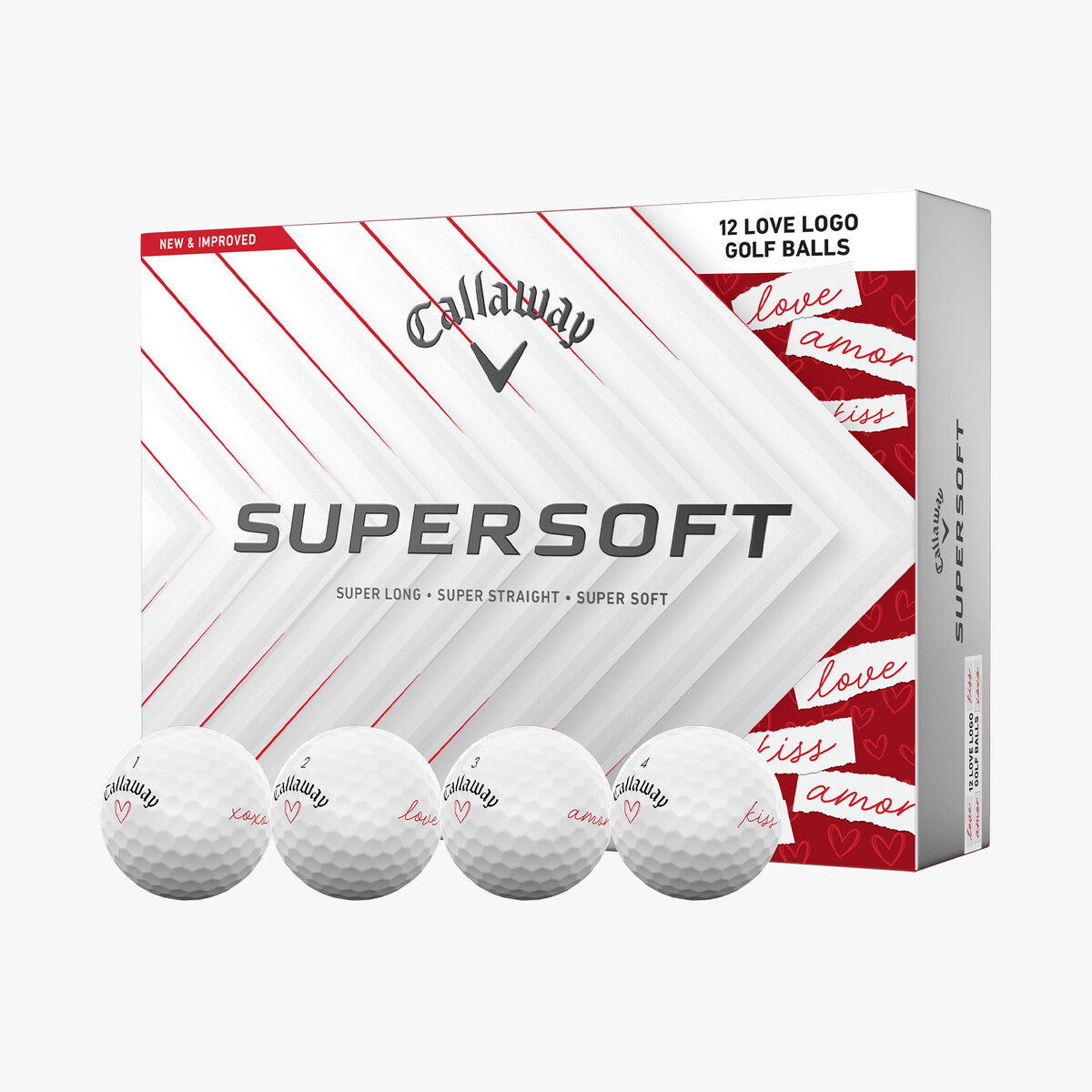 Callaway Supersoft Love - Valentine's Day Golf Balls