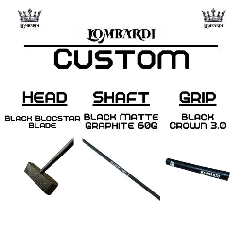Lombardi Golf Custom Black Blocstar Blade Golf Putter - GOLF LEAGUE