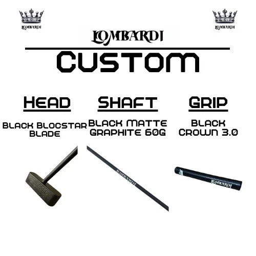 Lombardi Golf Custom Black Blocstar Blade Golf Putter - GOLF LEAGUE