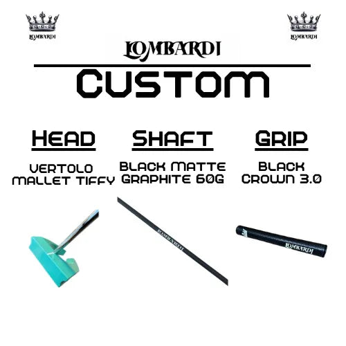Lombardi Golf Custom Tiffy Vertolo Mallet Golf Putter - GOLF LEAGUE