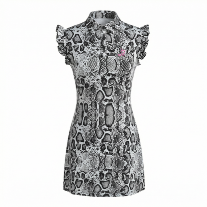 Scaled to Win Women's Snake Print Golf Dress | Sleeveless Performance Golf Dress
