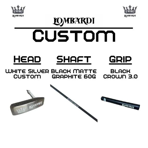 Lombardi Golf Custom Black Matte Mallet Golf Putter - GOLF LEAGUE