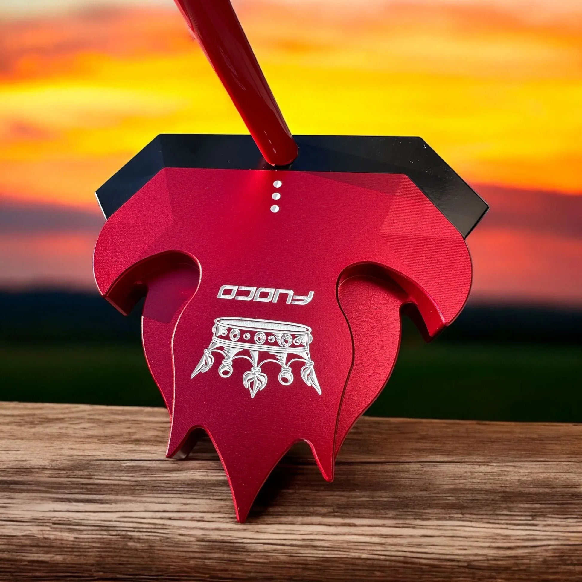 Lombardi Golf Custom Red Fuoco Mallet Golf Putter - GOLF LEAGUE