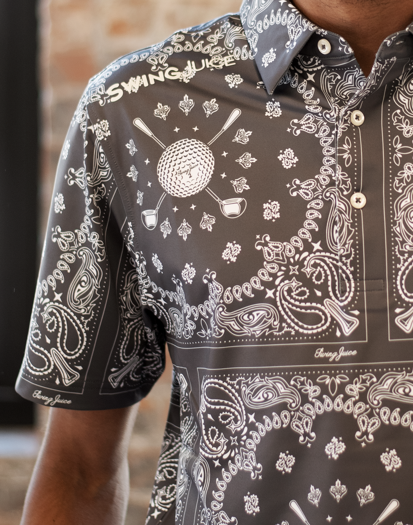 Golf Bandana Men's Polo - Final Sale