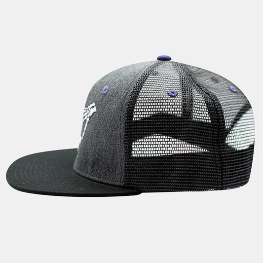 Golf 'Til Death Unisex Trucker Hat Heather Charcoal O/S - Final Sale
