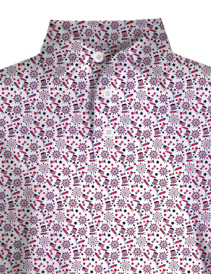 Limited Edition Americana Sleeveless Youth Girls' Polo