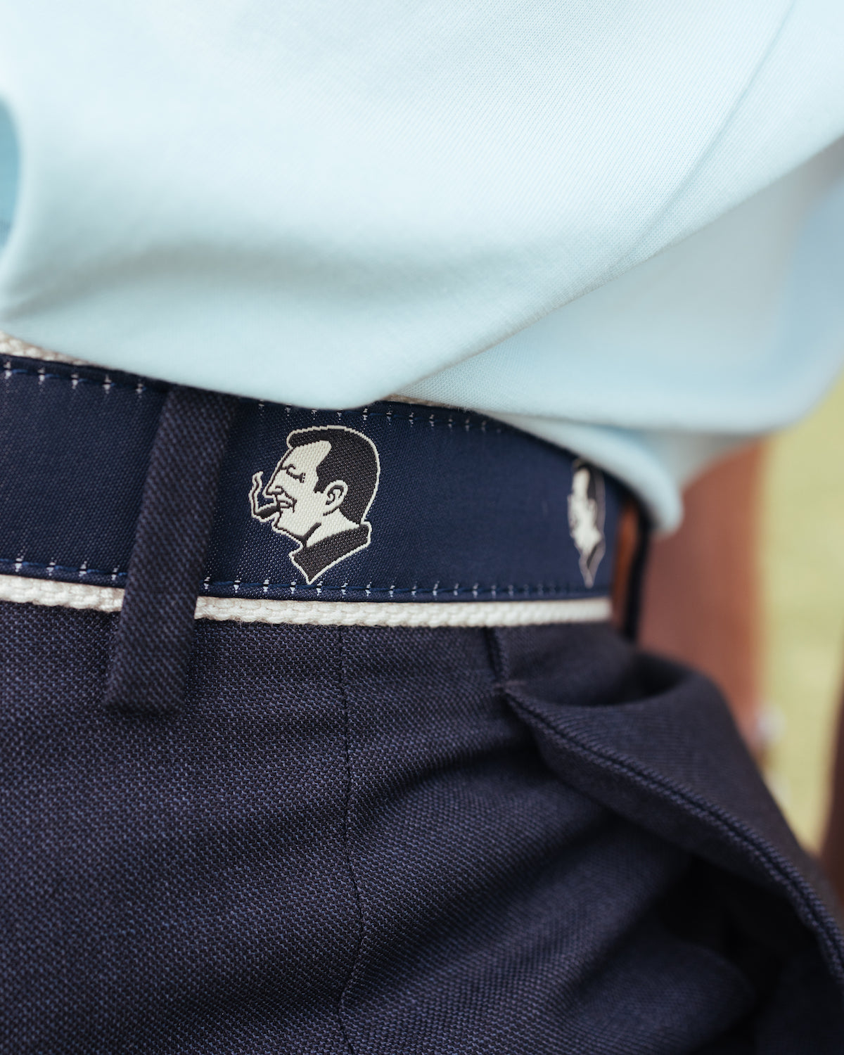 The Gator Ribbon Belt (Navy)