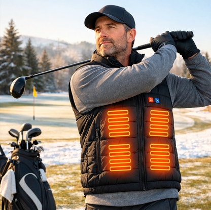 Dual-Control Heated Vest – 17-Zone USB Heated Winter Vest