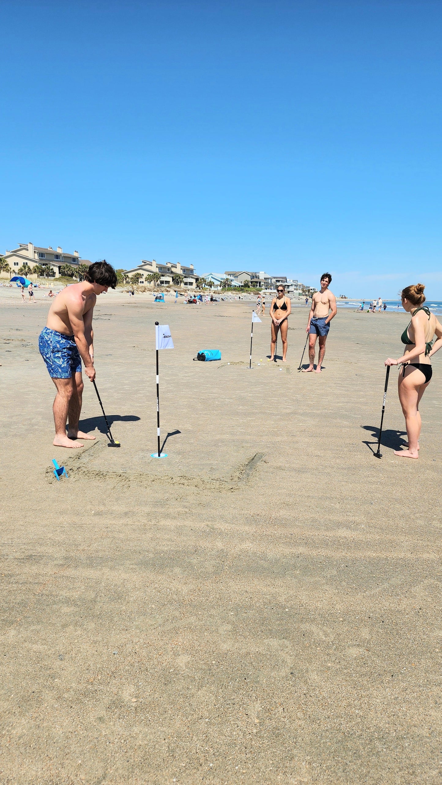 Beach Putt - Beach Golf Game - with (2) Adjustable Beach Putt Putters - ON SALE