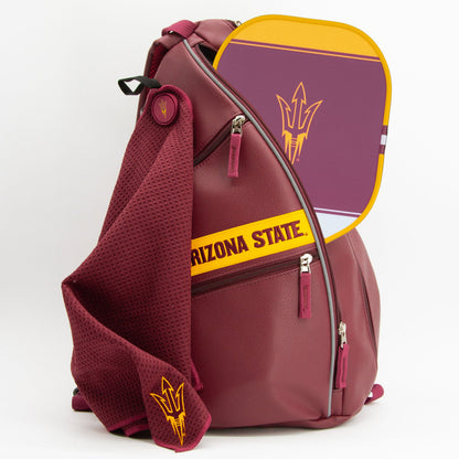 Arizona State Sun Devils PU Leather Backpack