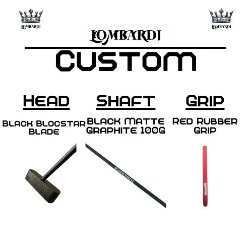 Lombardi Golf Custom Black Blocstar Blade Golf Putter - GOLF LEAGUE