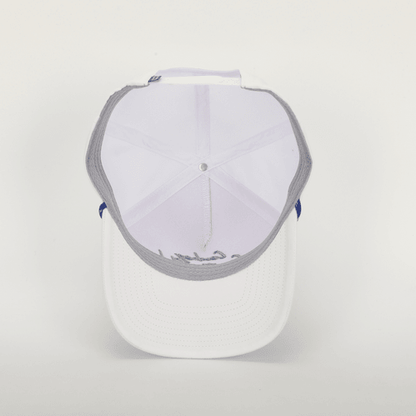 Cursive Roped Hat White