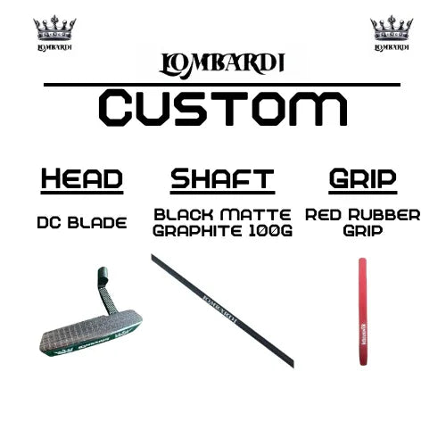 Lombardi Golf Custom Silver DC Blade Golf Putter - GOLF LEAGUE