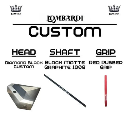 Lombardi Golf Custom Black Diamond Mallet Golf Putter - GOLF LEAGUE