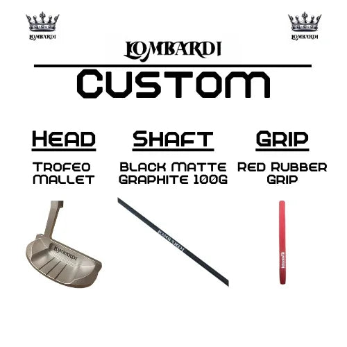 Lombardi Golf Custom Silver Trofeo Mallet Golf Putter - GOLF LEAGUE