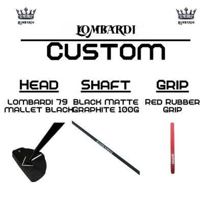 Lombardi Golf Custom Black 79 Mallet Golf Putter - GOLF LEAGUE