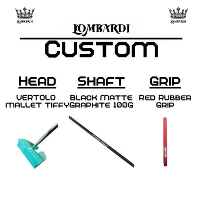 Lombardi Golf Custom Tiffy Vertolo Mallet Golf Putter - GOLF LEAGUE