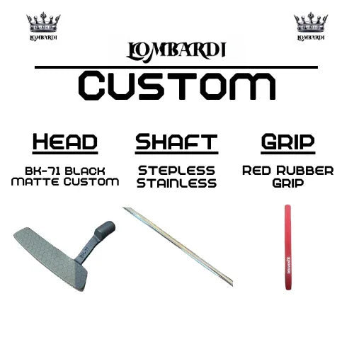 Lombardi Golf Custom Black Matte BK-71 Blade Golf Putter - GOLF LEAGUE
