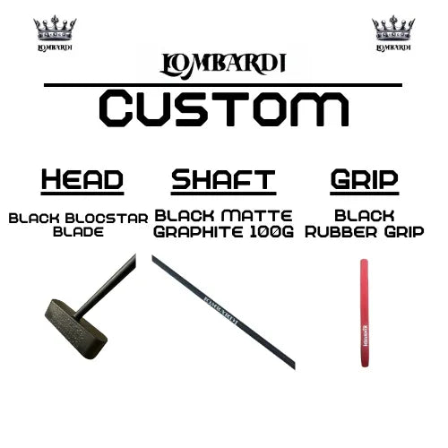 Lombardi Golf Custom Black Blocstar Blade Golf Putter - GOLF LEAGUE