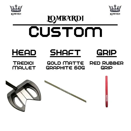 Lombardi Golf Custom Black Tredici Mallet Golf Putter - GOLF LEAGUE