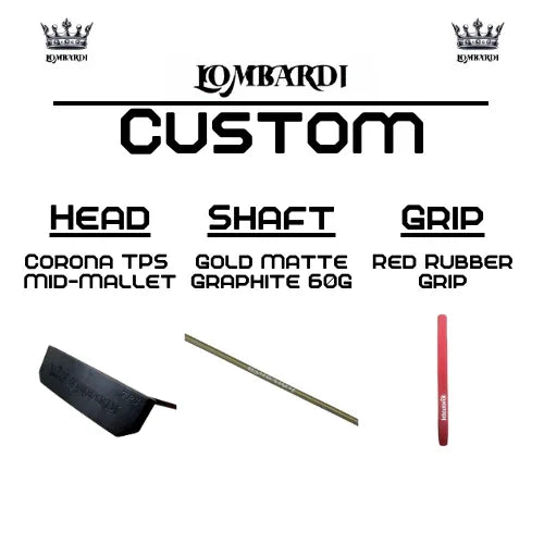 Lombardi Golf Custom Black Corona TPS Mallet Golf Putter - GOLF LEAGUE