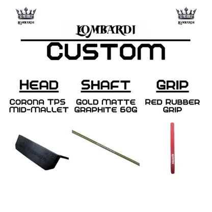 Lombardi Golf Custom Black Corona TPS Mallet Golf Putter - GOLF LEAGUE