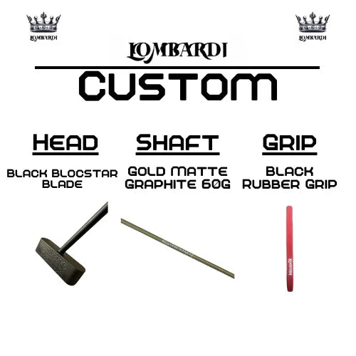 Lombardi Golf Custom Black Blocstar Blade Golf Putter - GOLF LEAGUE