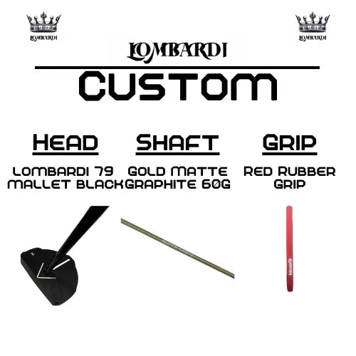 Lombardi Golf Custom Black 79 Mallet Golf Putter - GOLF LEAGUE