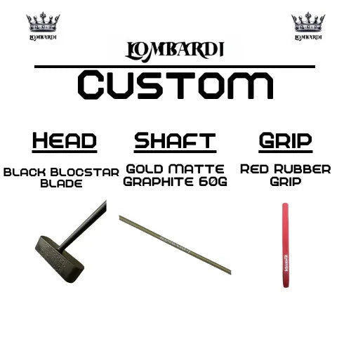 Lombardi Golf Custom Black Blocstar Blade Golf Putter - GOLF LEAGUE