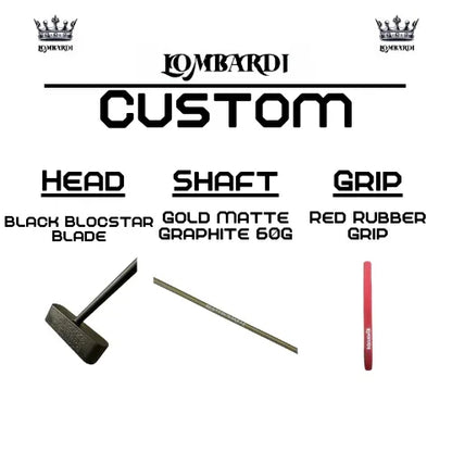 Lombardi Golf Custom Black Blocstar Blade Golf Putter - GOLF LEAGUE