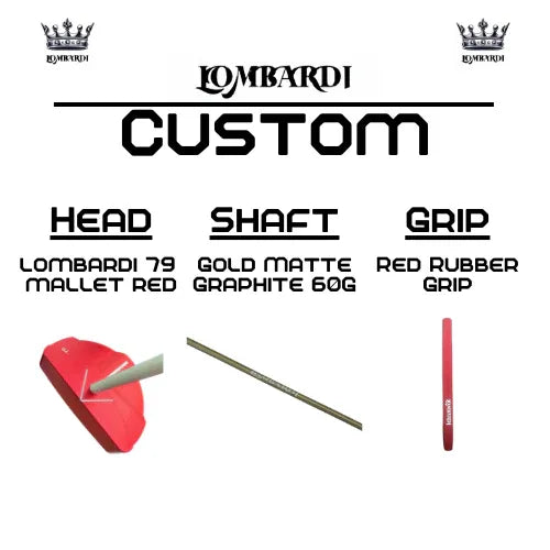 Lombardi Golf Custom Red 79 Mallet Golf Putter - GOLF LEAGUE