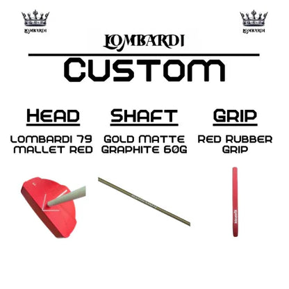 Lombardi Golf Custom Red 79 Mallet Golf Putter - GOLF LEAGUE