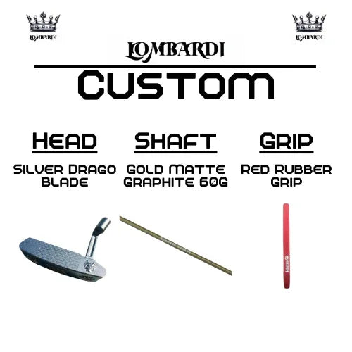 Lombardi Golf Custom Silver Drago Blade Golf Putter - GOLF LEAGUE
