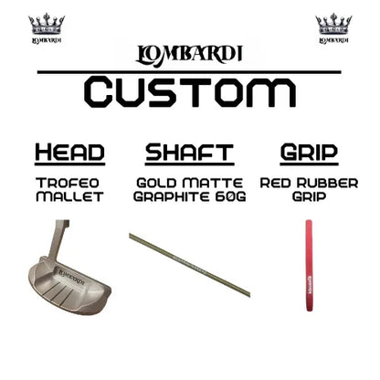 Lombardi Golf Custom Silver Trofeo Mallet Golf Putter - GOLF LEAGUE