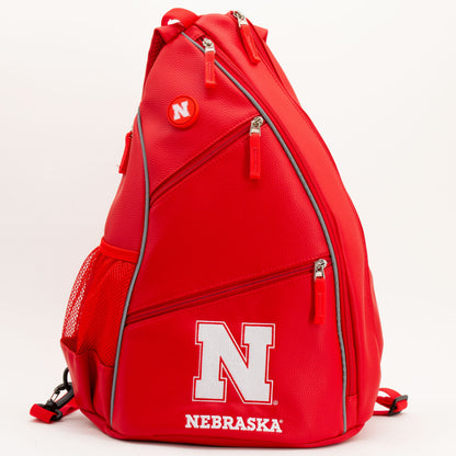 Nebraska Cornhuskers PU Leather Backpack