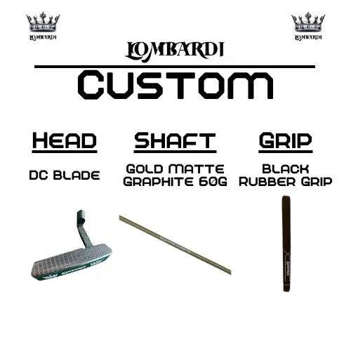 Lombardi Golf Custom Silver DC Blade Golf Putter - GOLF LEAGUE