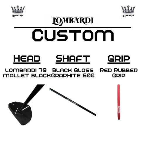Lombardi Golf Custom Black 79 Mallet Golf Putter - GOLF LEAGUE