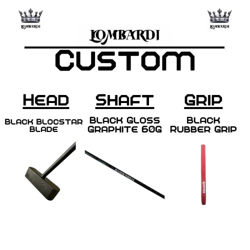 Lombardi Golf Custom Black Blocstar Blade Golf Putter - GOLF LEAGUE