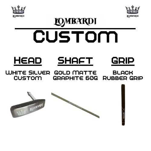 Lombardi Golf Custom Black Matte Mallet Golf Putter - GOLF LEAGUE