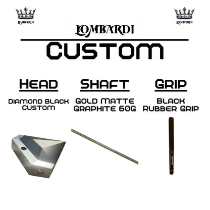Lombardi Golf Custom Black Diamond Mallet Golf Putter - GOLF LEAGUE
