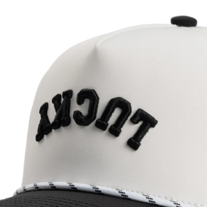 White & Black Upside Down Hat