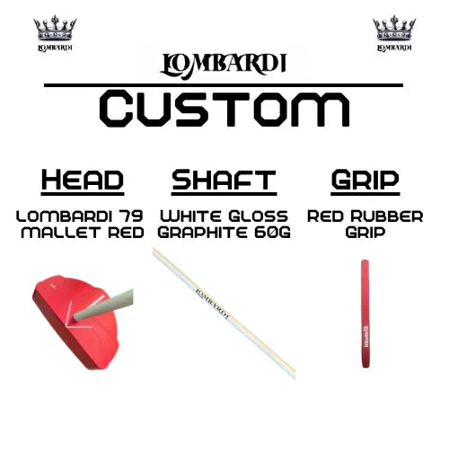 Lombardi Golf Custom Red 79 Mallet Golf Putter - GOLF LEAGUE