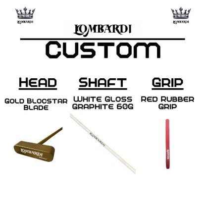 Lombardi Golf Custom Gold Blocstar Blade Golf Putter - GOLF LEAGUE