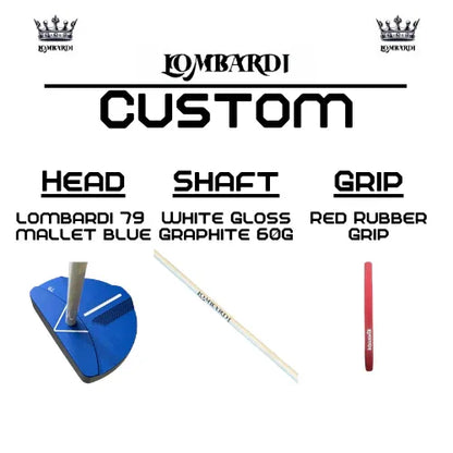 Lombardi Golf Custom Blue 79 Mallet Golf Putter - GOLF LEAGUE