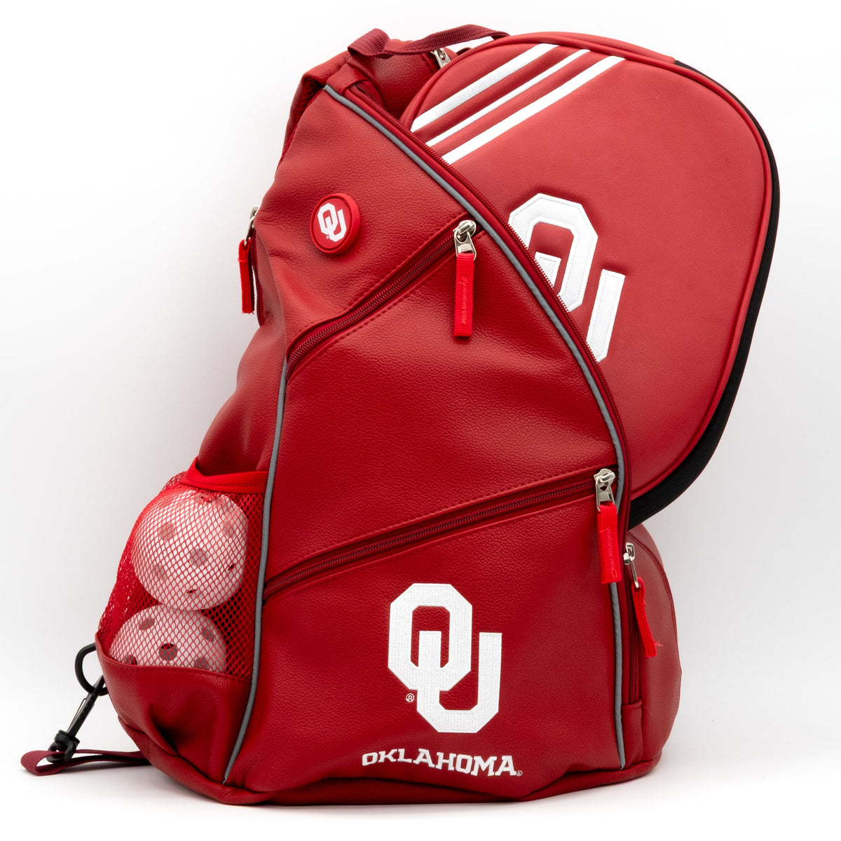 Oklahoma Sooners PU Leather Backpack