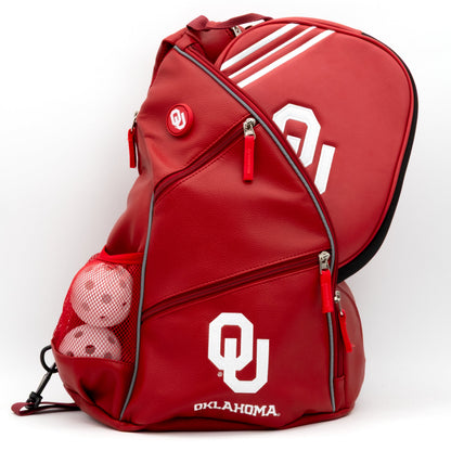 Oklahoma Sooners PU Leather Backpack