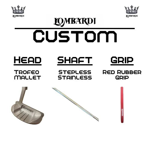 Lombardi Golf Custom Silver Trofeo Mallet Golf Putter - GOLF LEAGUE