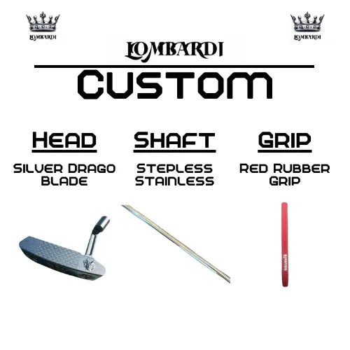 Lombardi Golf Custom Silver Drago Blade Golf Putter - GOLF LEAGUE